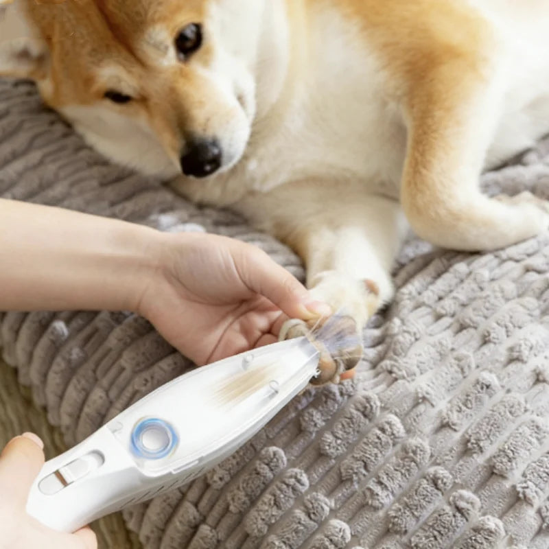Rechargeable Pet Hair Trimmer with Suction