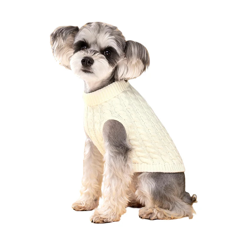 Pull en tricot pour chien | Pull chaud d'automne et d'hiver pour petits chiens et chiots
