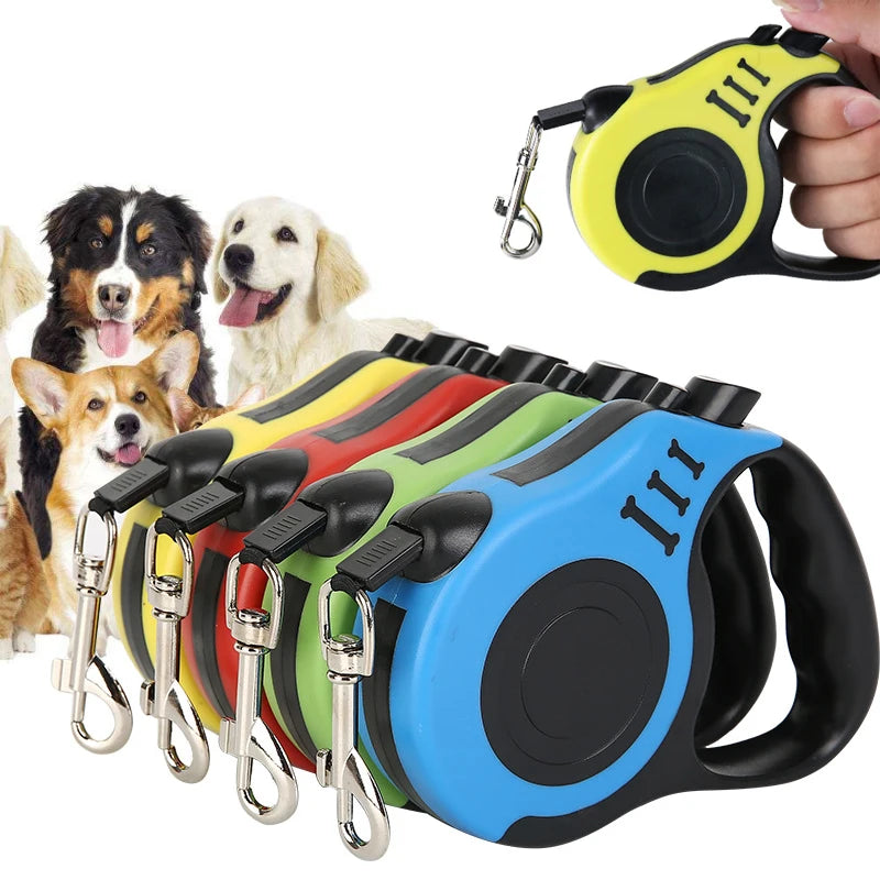 Laisse Rétractable pour Chien - Laisse Extensible Automatique pour Chiens de Petite à Moyenne Taille