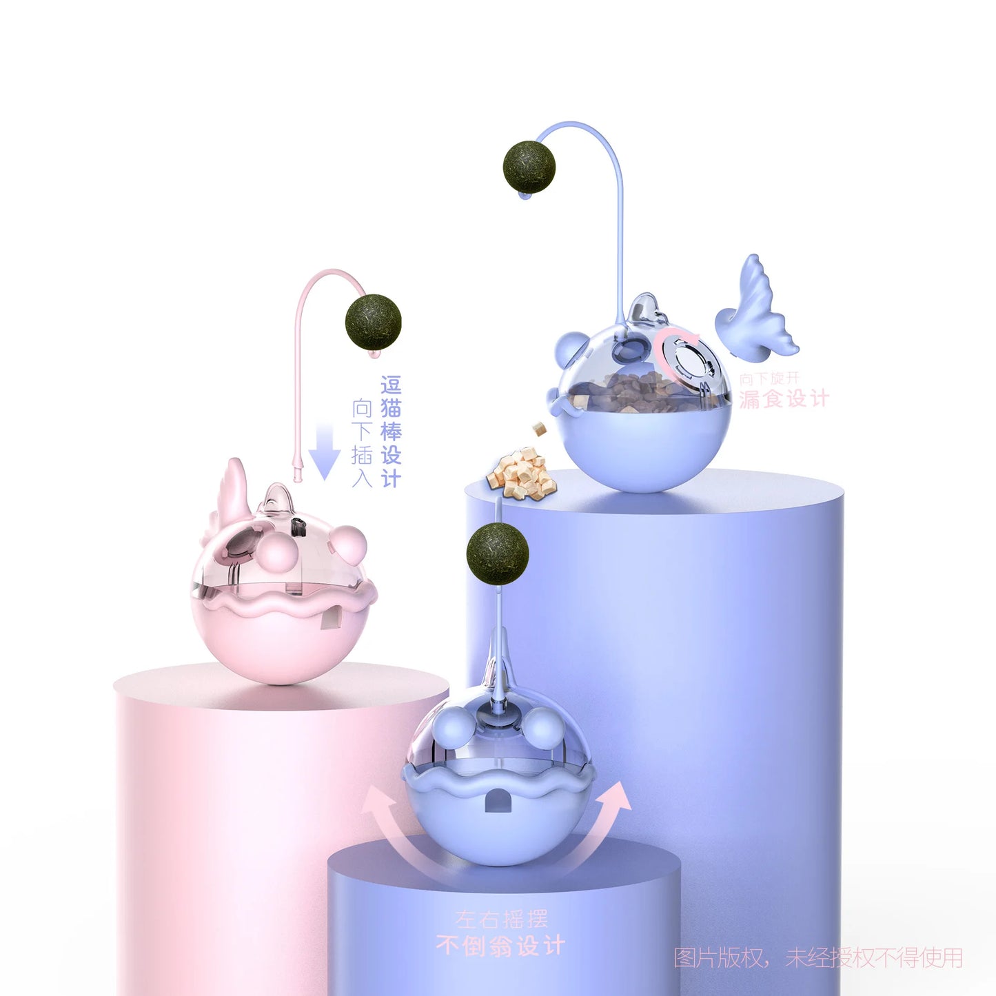 Anglerfish Tumbler Cat Toy