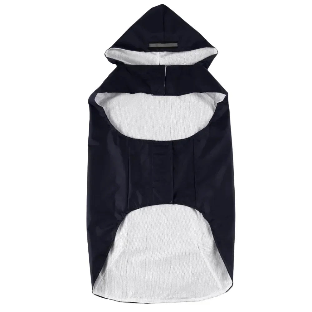Waterproof Reflective Dog Raincoat with Hood – Sizes S to 6XL