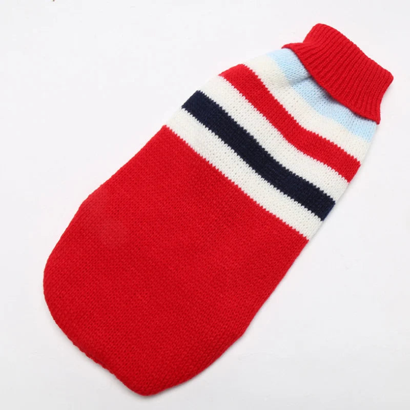 Autumn Winter Elk Print Knit Sweater for Medium & Large Dogs