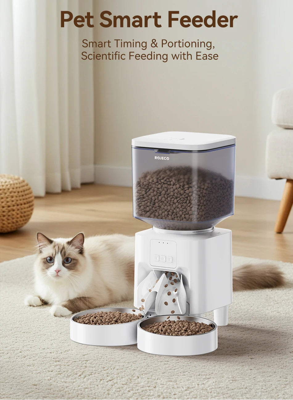 4.5L Smart Wi-Fi Automatic Pet Feeder with App Control