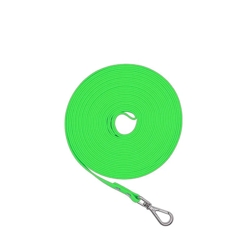 Waterproof PVC Long Dog Leash – Easy Clean Training Lead 1.5m to 20m