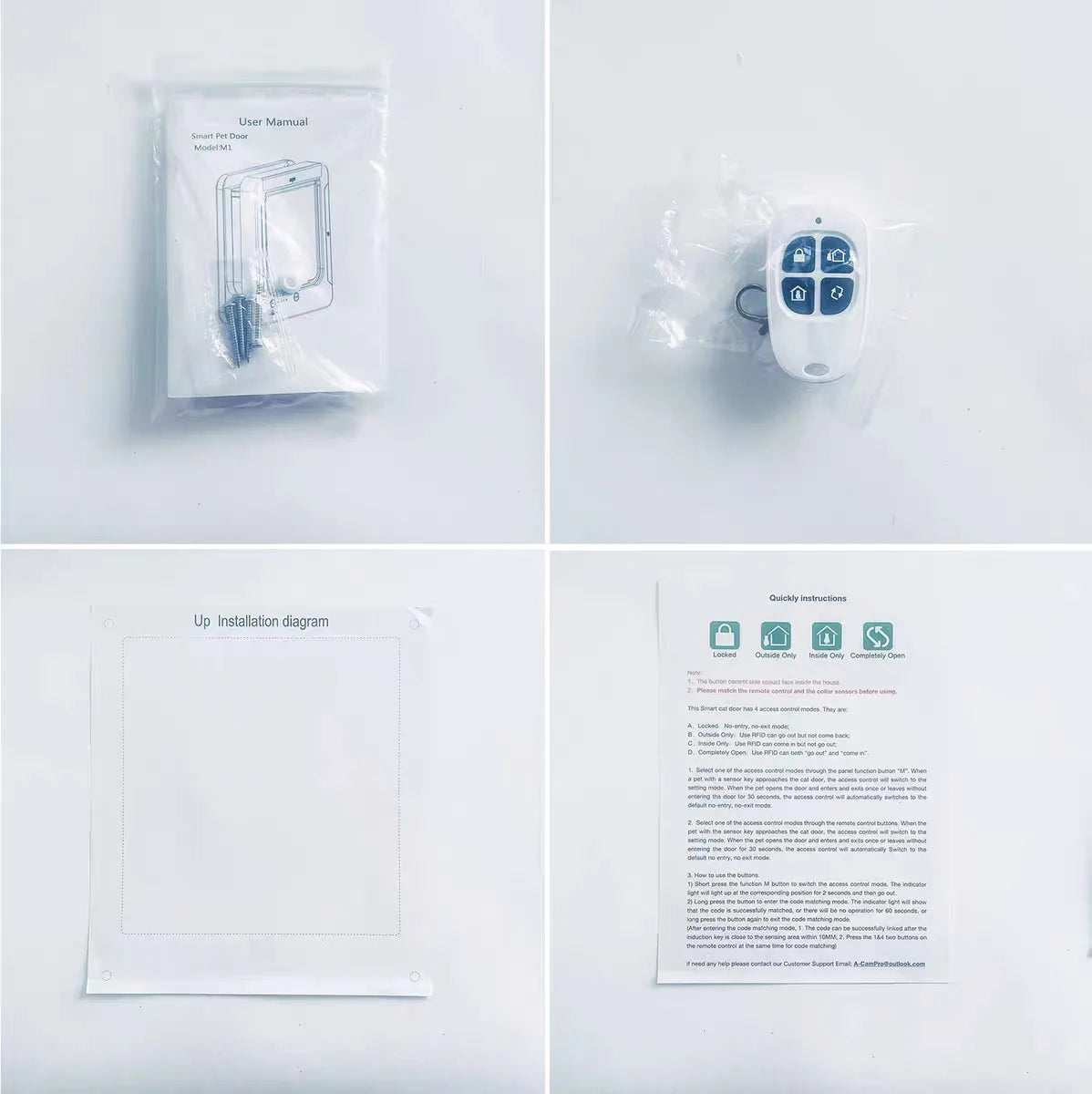 RFID Smart Cat Flap Door — Sensor-Activated