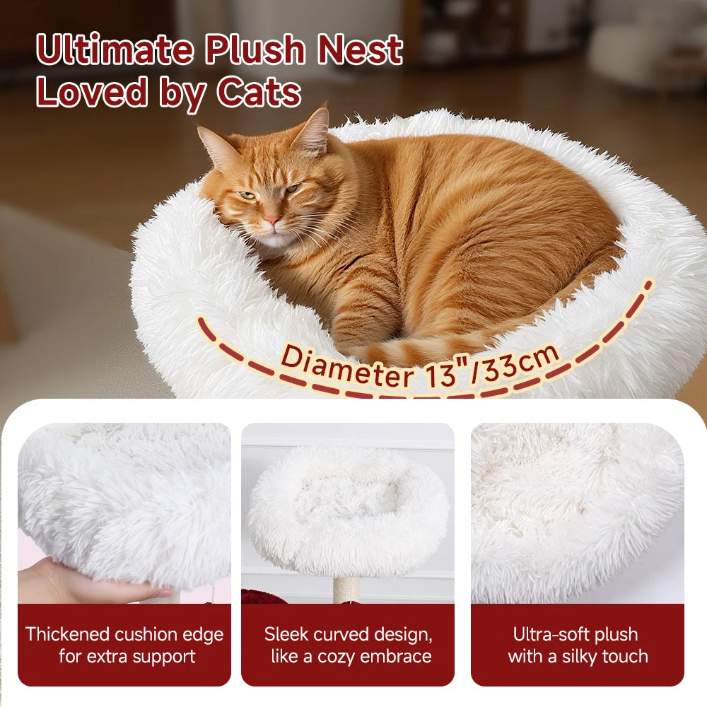 Multi-Tier Cat Tree with Scratching Post & Perch