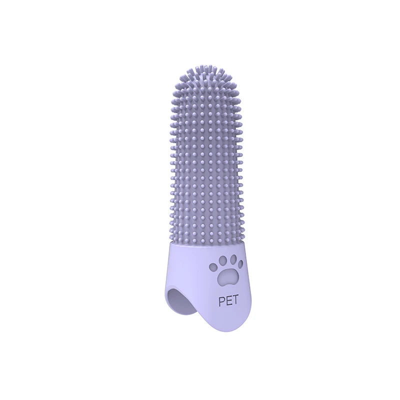 360° Silicone Finger Toothbrush for Dogs & Cats