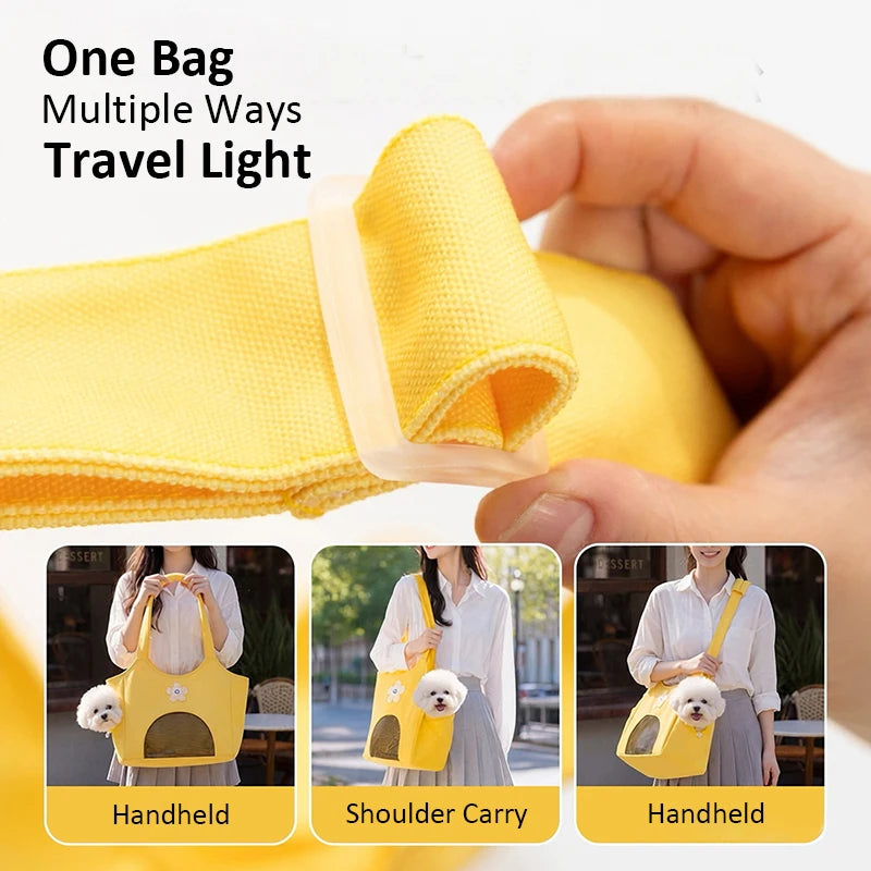 Canvas Pet Carrier Bag for Small Dogs & Cats — Up to 7.5kg