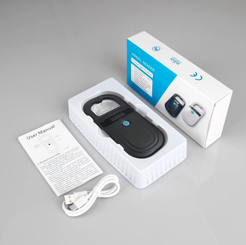Handheld Pet Microchip Scanner & RFID Reader