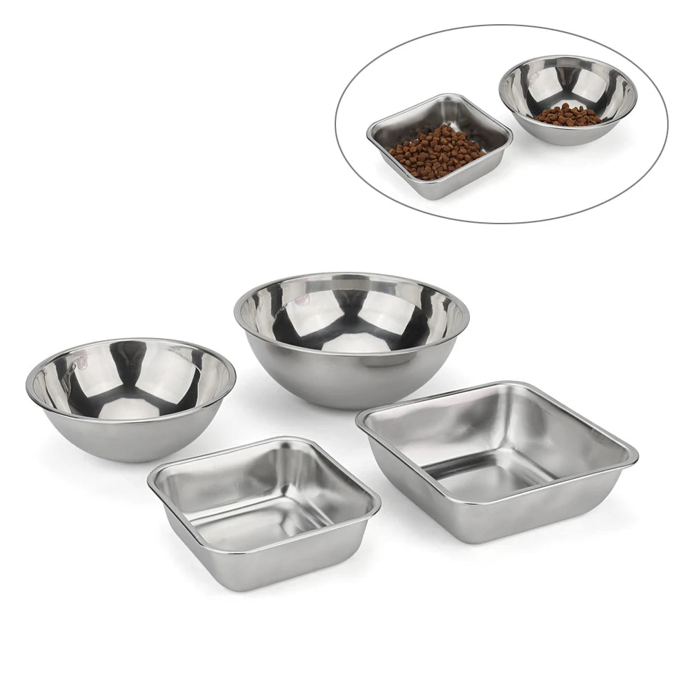 Stainless Steel Pet Food & Water Bowl