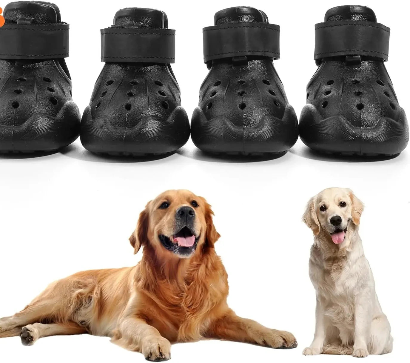 Bottes imperméables pour chiens - Protections antidérapantes pour les pattes pour trottoirs chauds et pluie