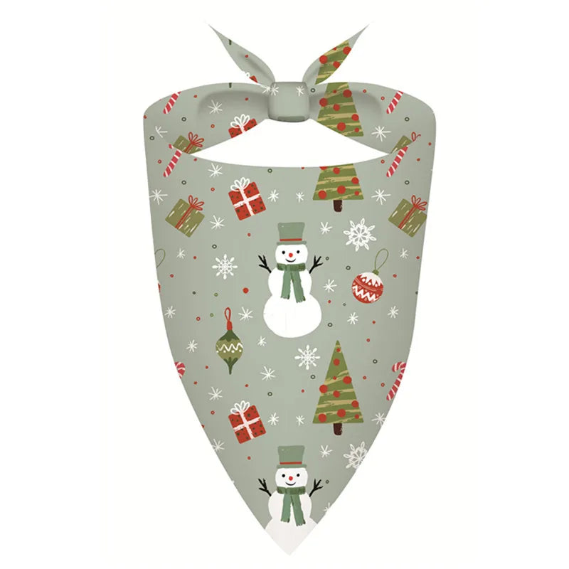 Dog Bandana Collar - Festive Pet Scarf for Small Dogs and Cats