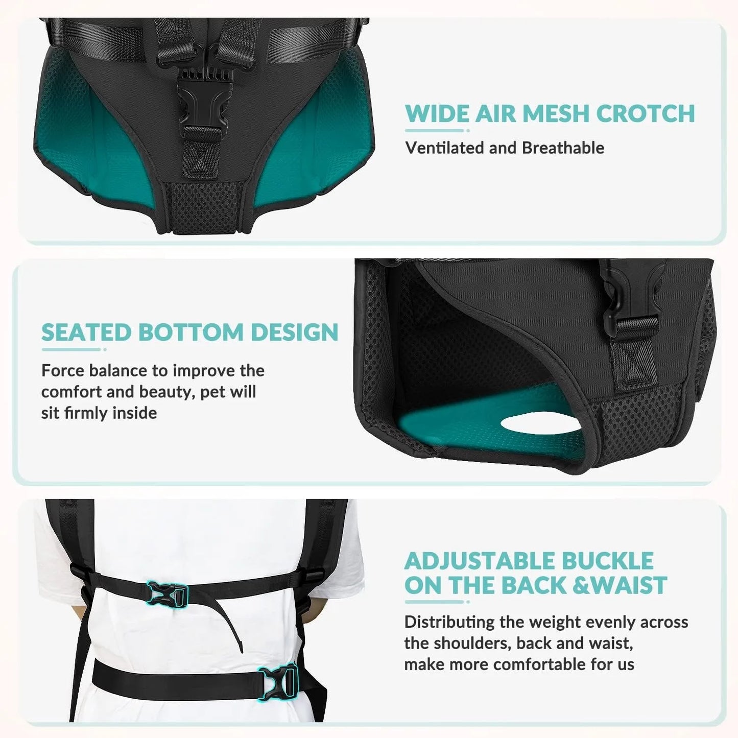 Hands-Free Dog Front Carrier Backpack for Hiking & Cycling