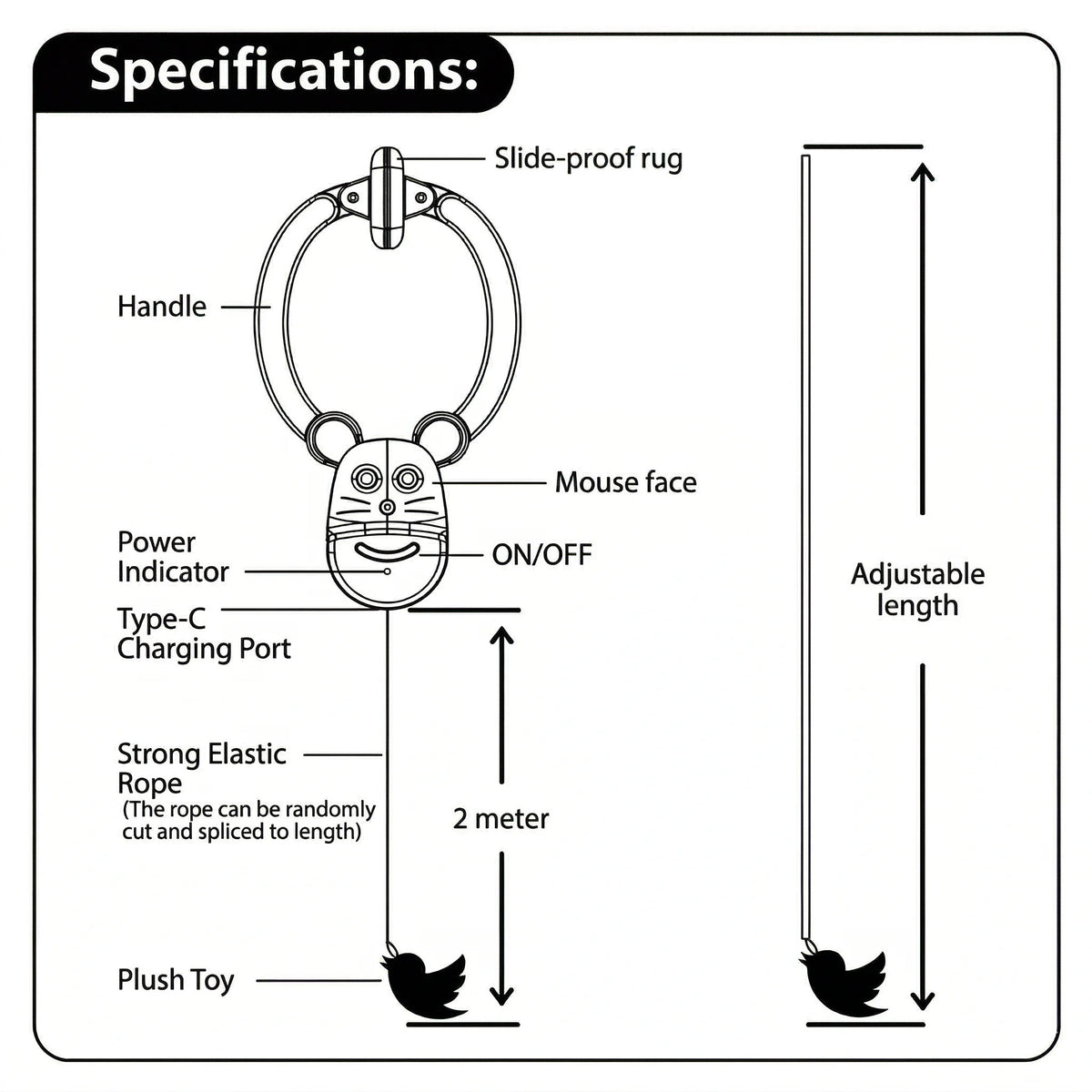Automatic Door-Mounted Feather Cat Toy