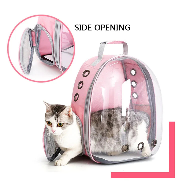 Sac à dos de transport pour chat à ouverture latérale grand espace — Prêt pour la cabine et les voyages