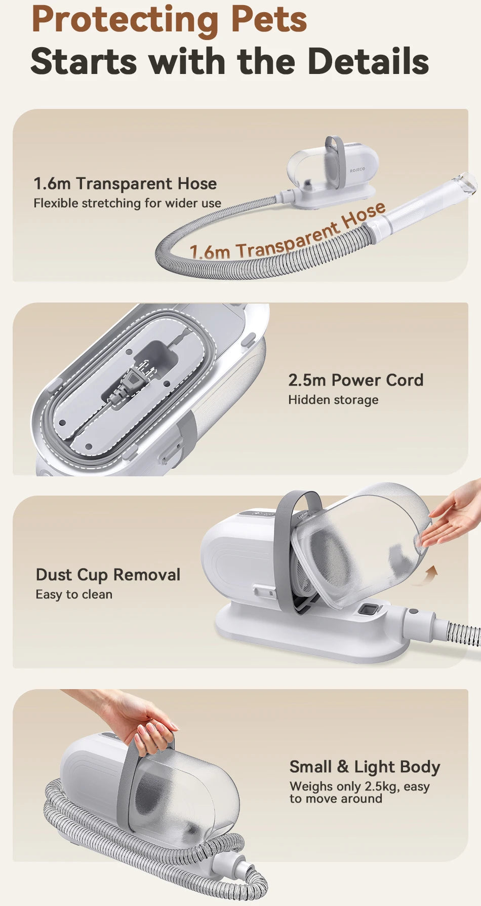 Dog Grooming Vacuum & Clipper Kit