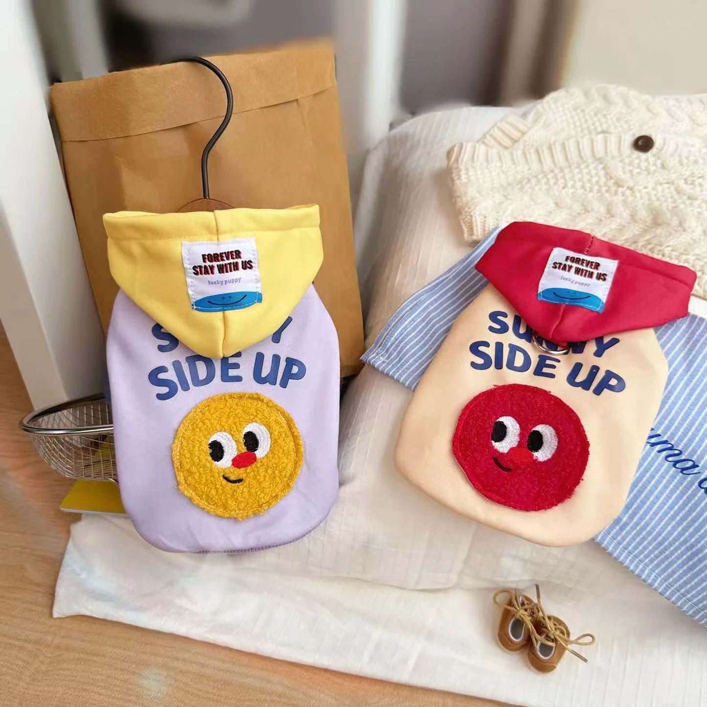 Smile Face Hoodie for Small & Medium Dogs & Cats