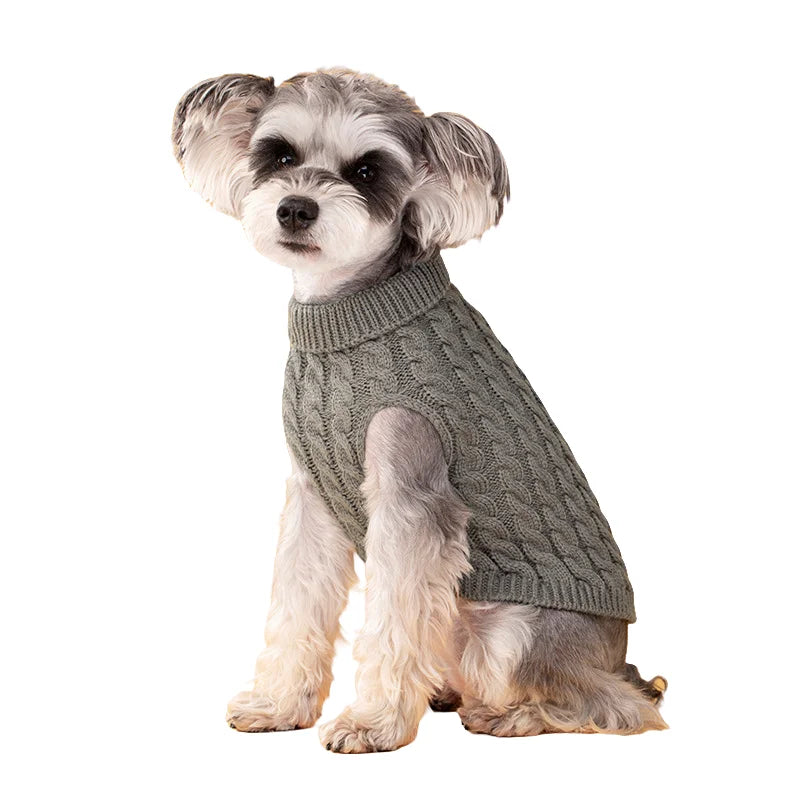 Pull en tricot pour chien | Pull chaud d'automne et d'hiver pour petits chiens et chiots