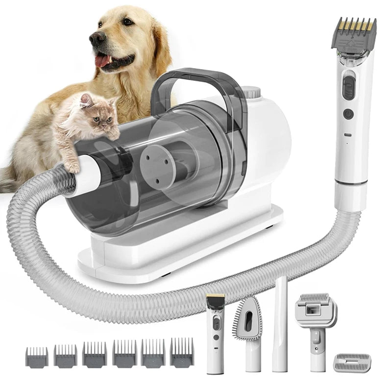 6-in-1 Pet Grooming Vacuum Kit | 400W | 2.5L Dust Cup | Dogs & Cats