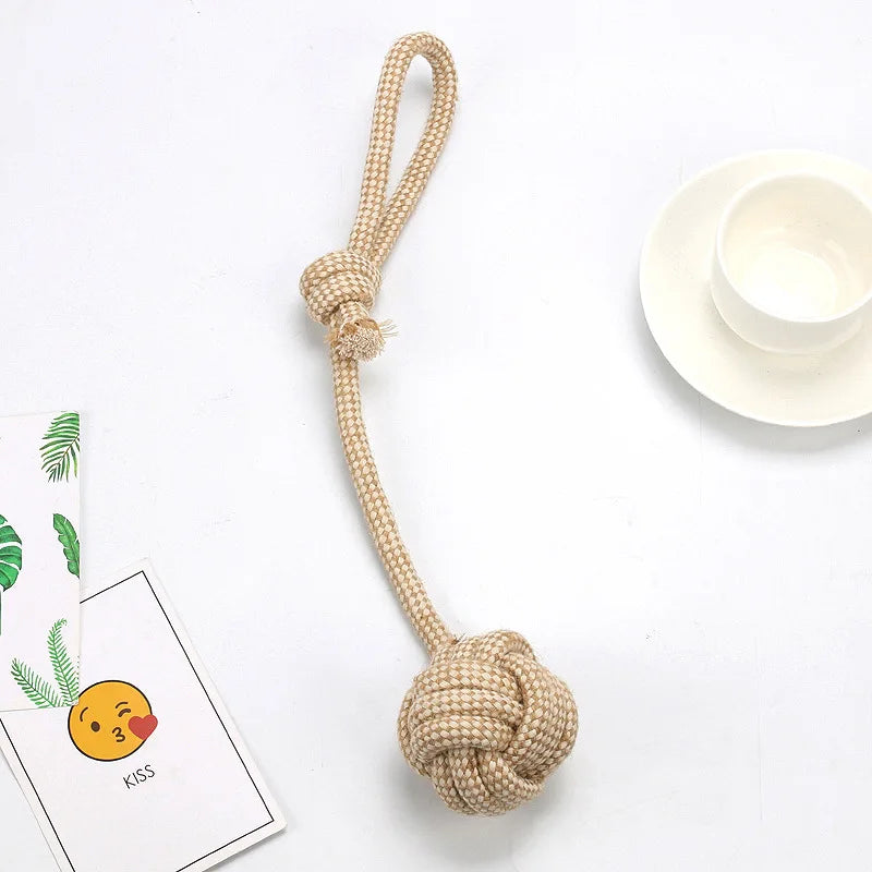Cotton Rope Knot Chew Toy for Dogs & Cats