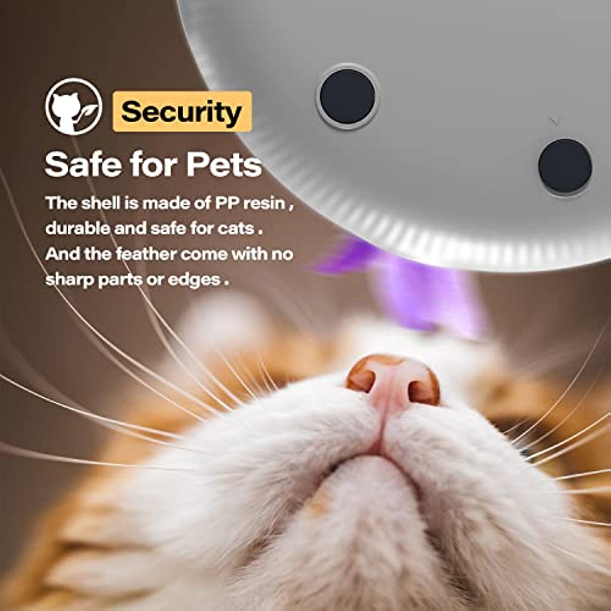 Jouet interactif pour chat 4 en 1, rechargeable par USB, avec plumeau et balle