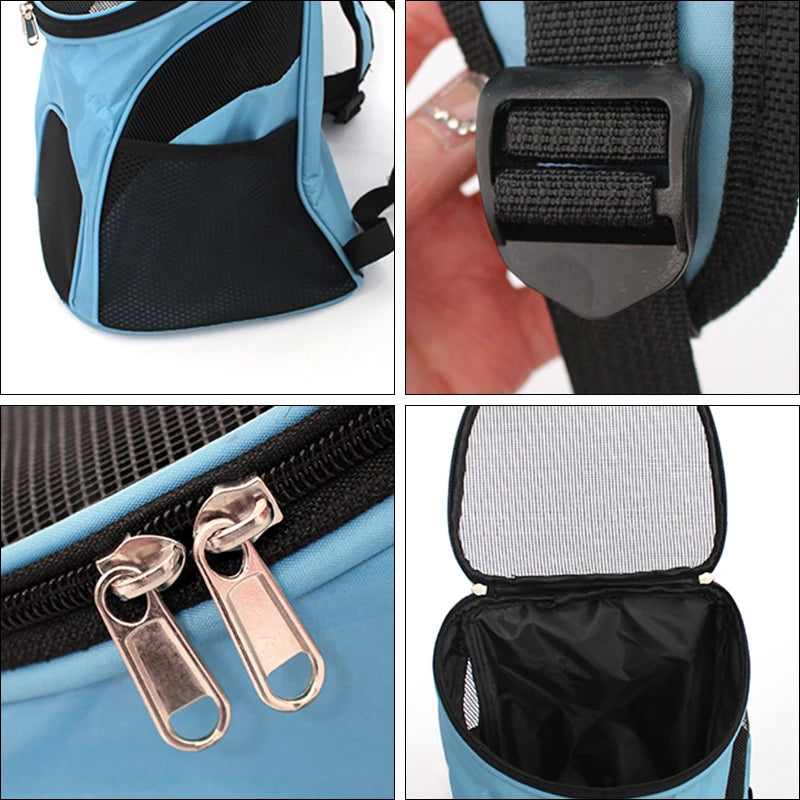 Solid Mesh Breathable Cat Puppy Travel Backpack S/L Pet Carrying Bag for Cats Kitten Small Dogs Pet Outdoor Supplies Accessories