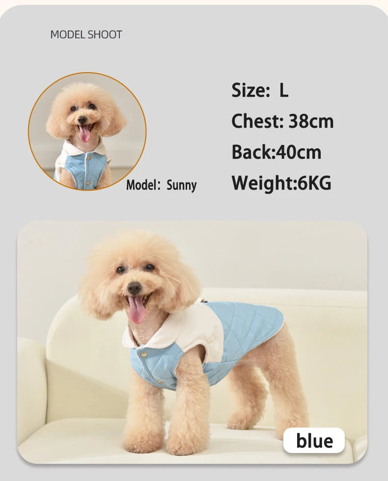 Warm Cotton Dog Coat Vest & Puppy Shirt