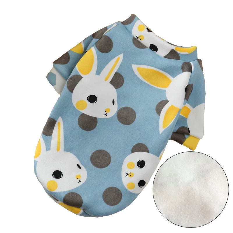Printed Fleece Cat Jumper
