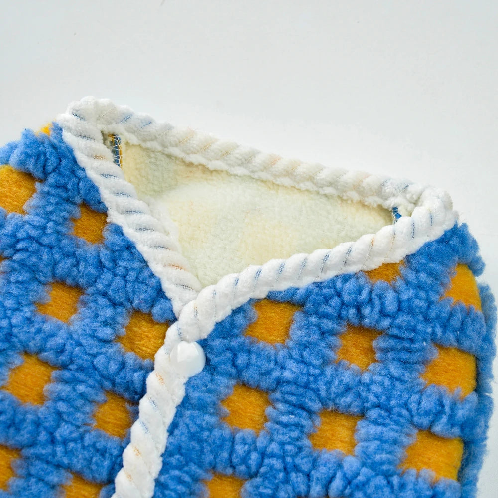 Fleece Dot Print Jacket Vest for Small Dogs & Cats