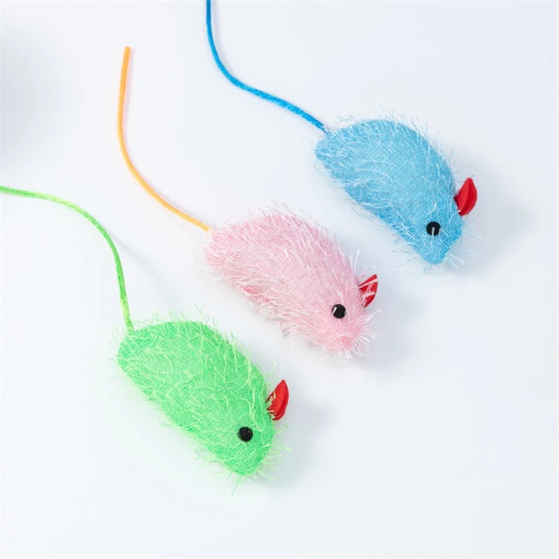 Mouse Shaped Cat Toys - 3 Pack