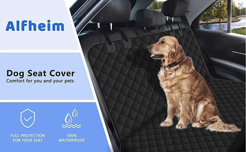 Waterproof Non-Slip Dog Car Seat Cover — Universal Rear Back Seat Protector