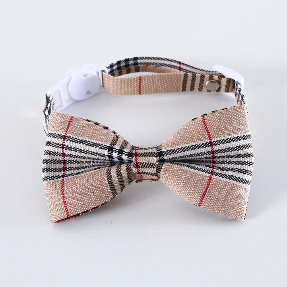 Adjustable Breakaway Cat Collar with Bell & Bow Tie