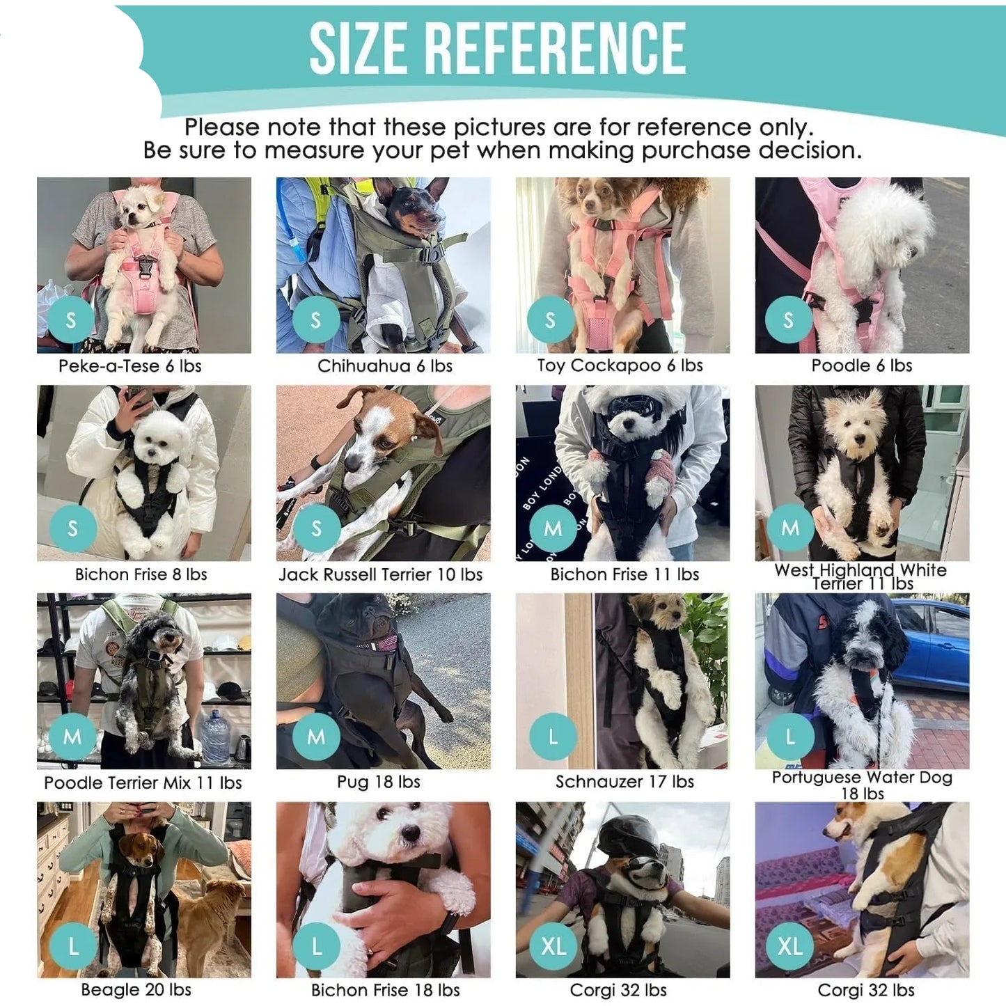 Hands-Free Dog Front Carrier Backpack for Hiking & Cycling
