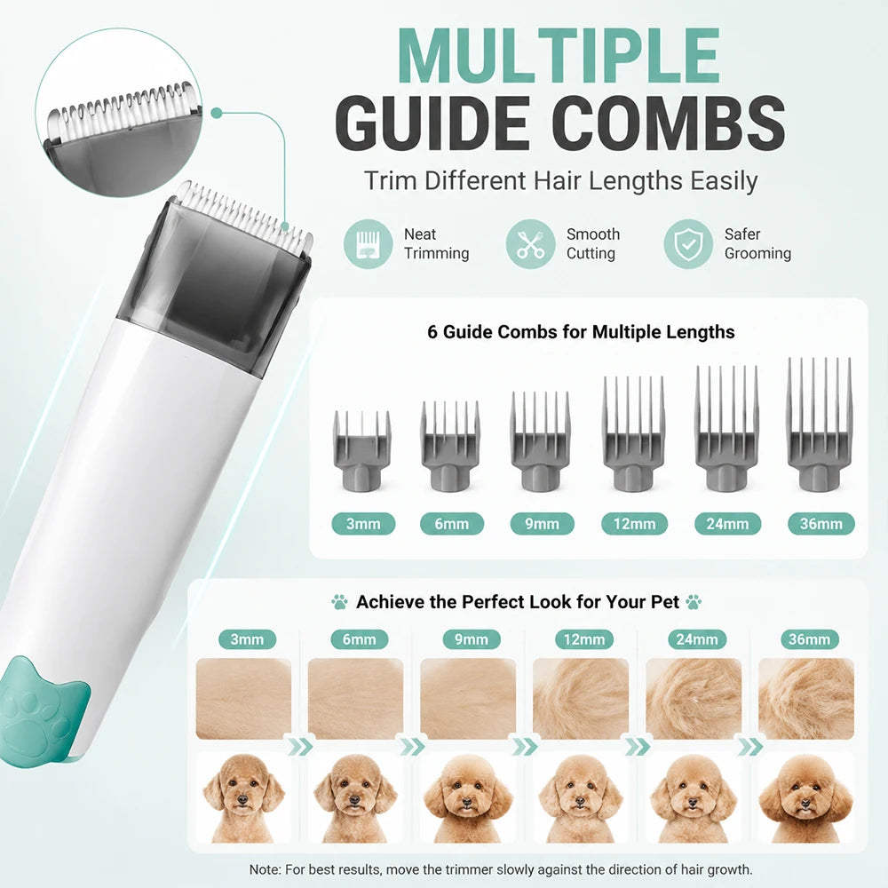 Pet Grooming Vacuum & Clipper Kit