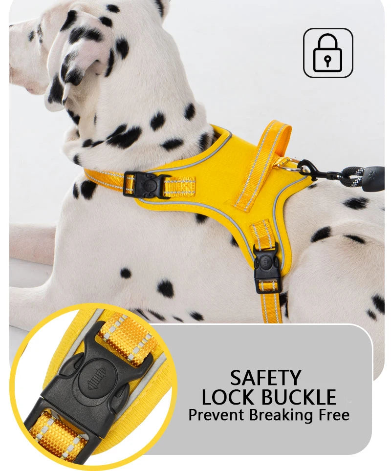 Ultra-Light Dog Harness Vest — Quick-Fit Saddle Design, No-Pull Chest Strap & Escape-Proof