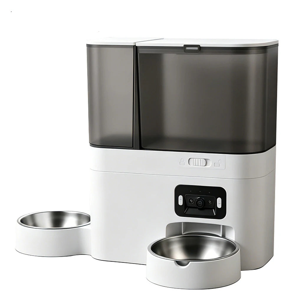 5L+3L Smart Automatic Pet Feeder with WiFi, Camera & Water Dispenser