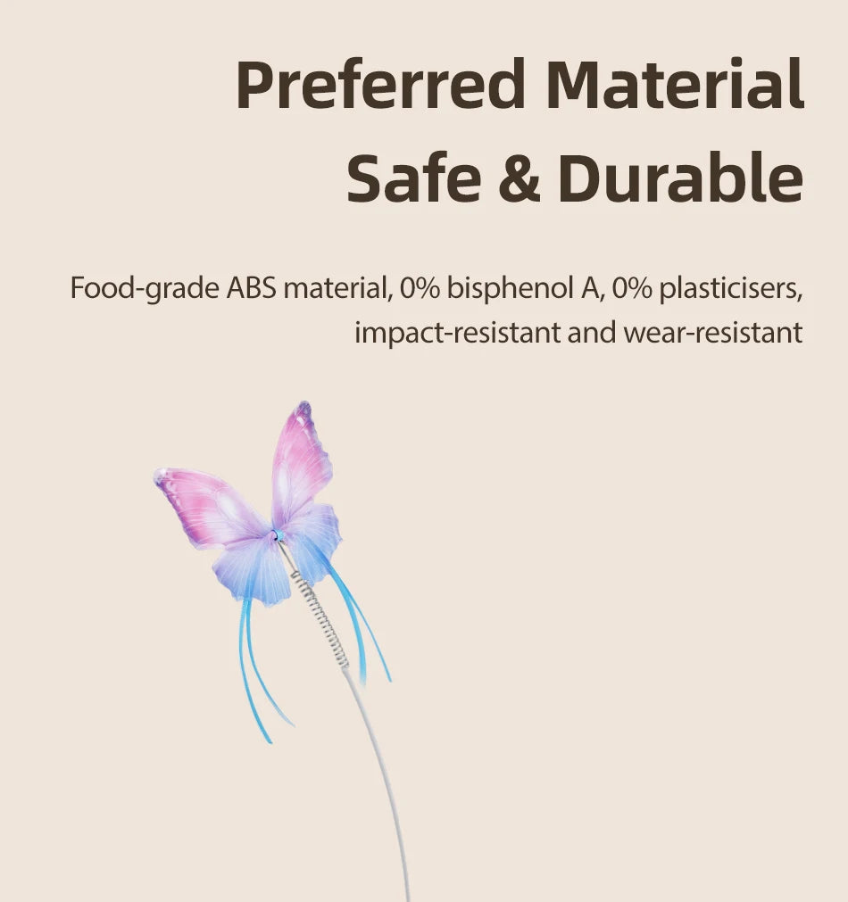 Interactive Hide & Seek Cat Toy - 3-in-1 Smart Feather & Butterfly Teaser