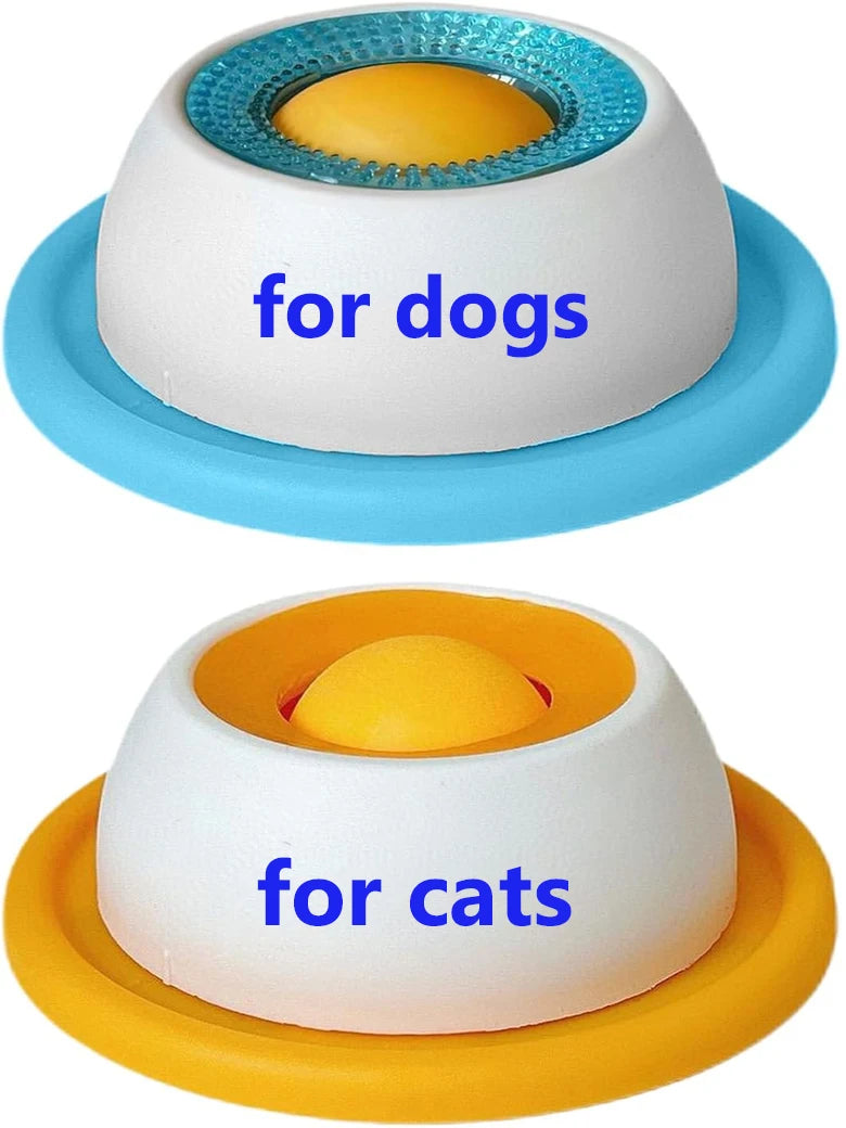 Interactive Lick Mat & Slow Feeder Bowl for Dogs & Cats — Promotes Dental Health & Calm Eating