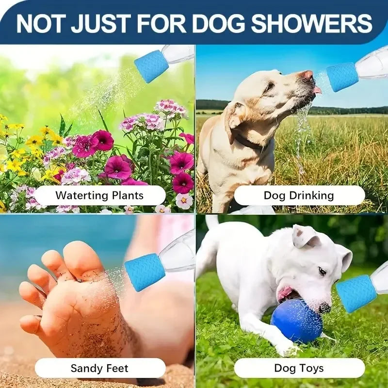 Portable Pet Shower Sprayer Nozzle for Bottles