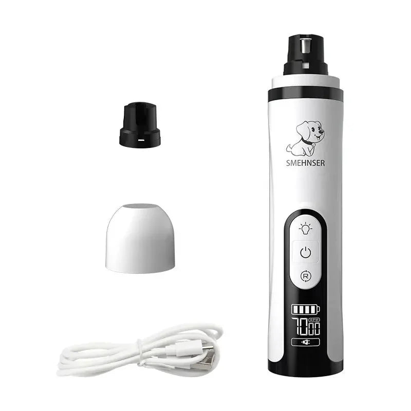 USB Rechargeable Pet Nail Grinder with LED