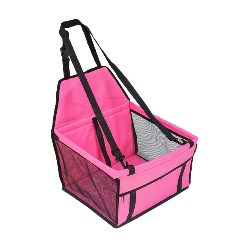 Foldable Dog Car Booster Seat with Safety Belt