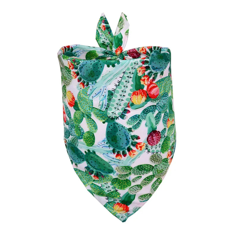 Tropical Print Pet Bandana for Dogs & Cats