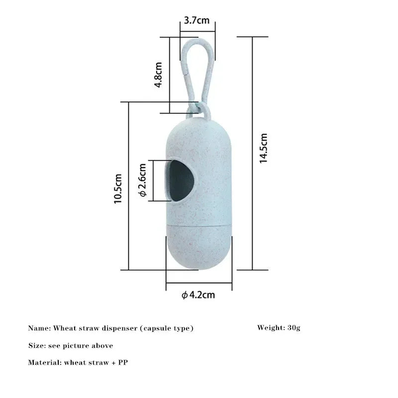 Dog Poop Bag Dispenser with Waste Bags - Convenient Holder for Dog Walks