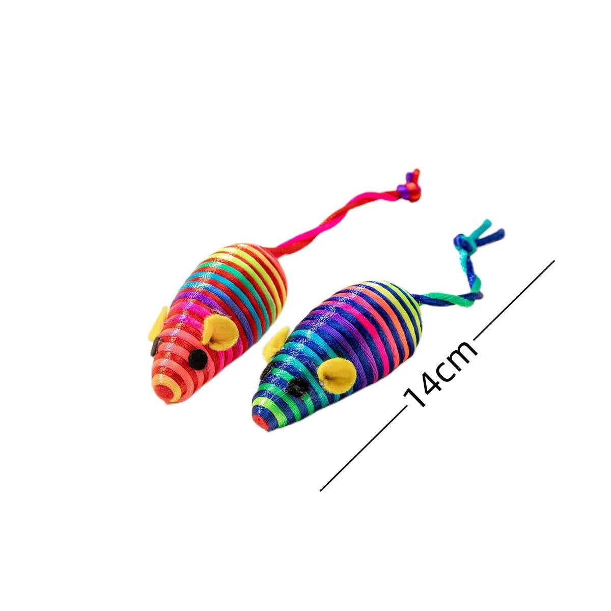 Catnip Filled Mouse Toys with Rattle