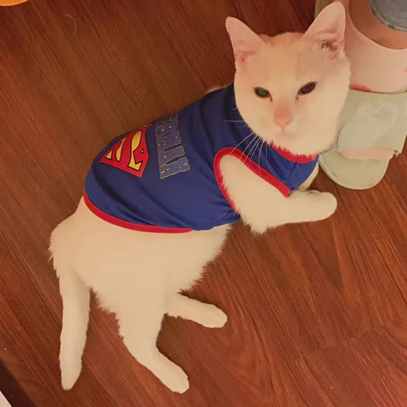 Cartoon Print Summer Vest for Cats & Small Dogs