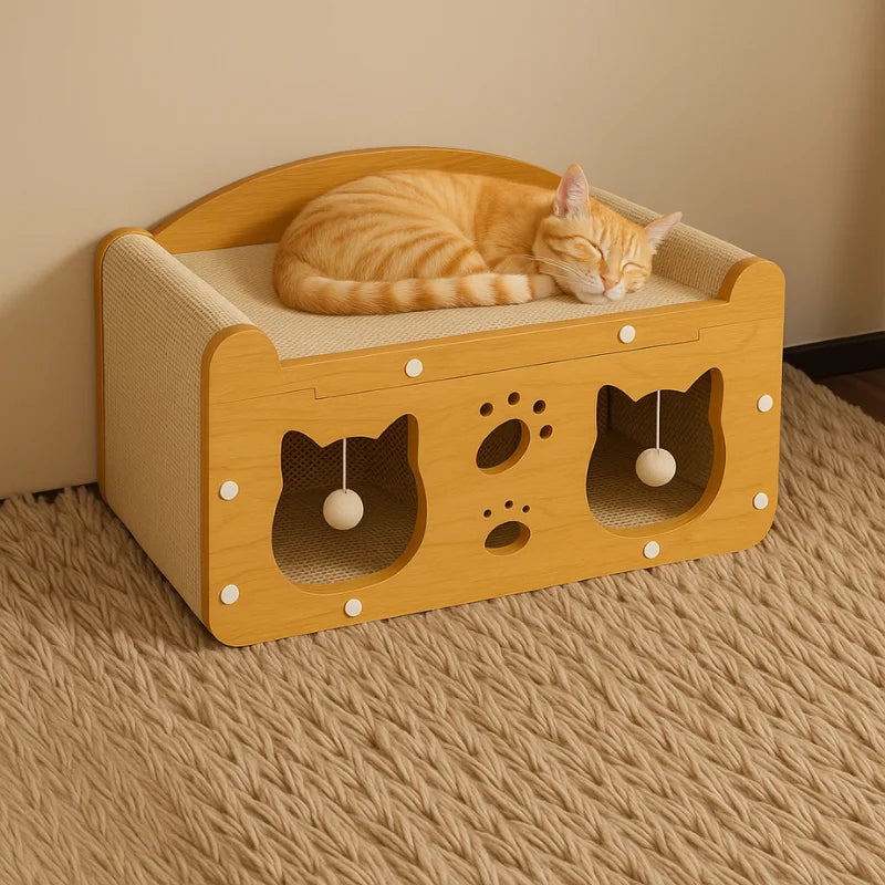 2-in-1 Cat Scratching Board & Post