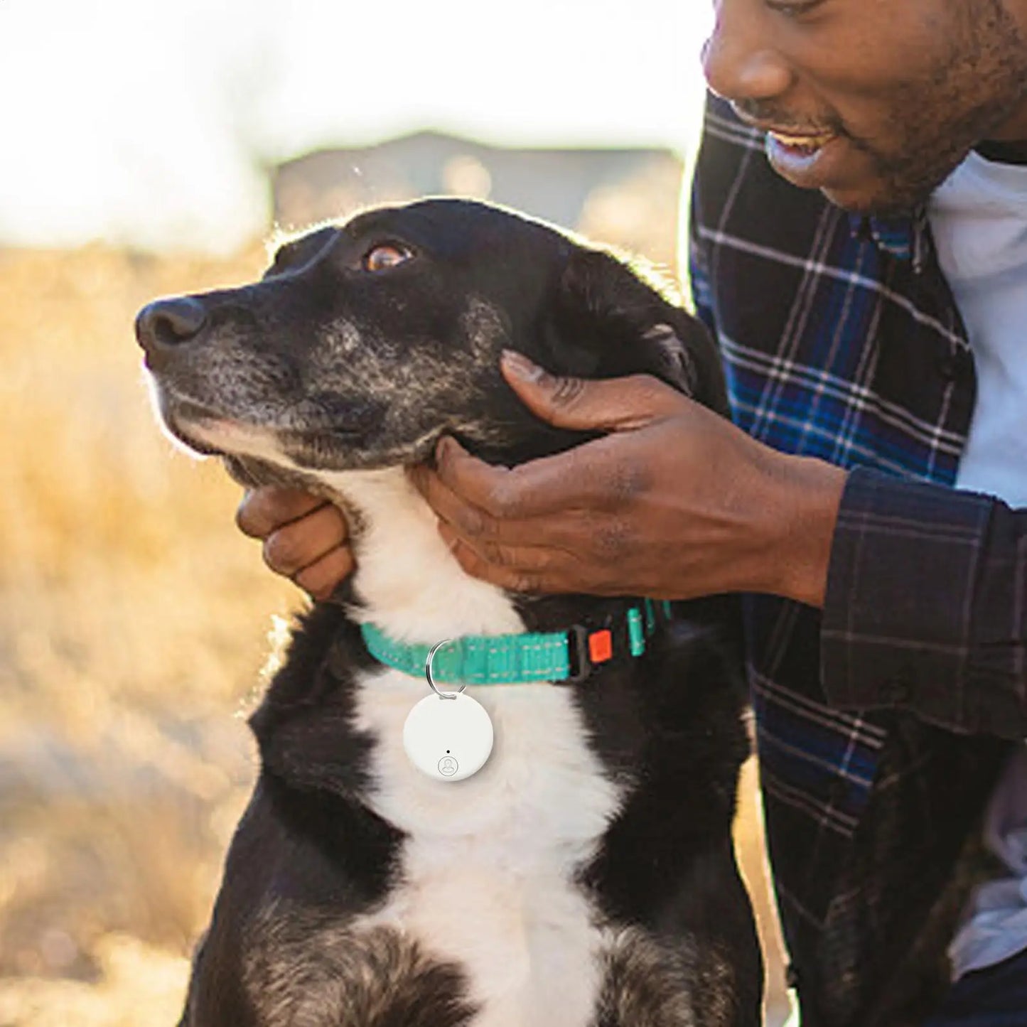 Round Bluetooth Anti-Lost Tracker Tag for Pets, Keys & Bags