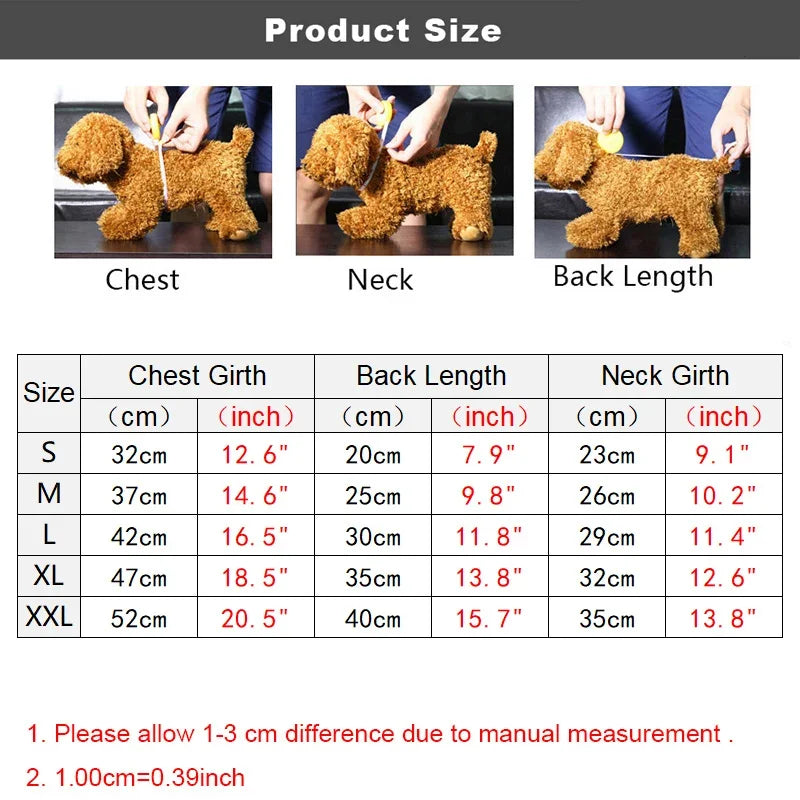 Thickened Dog Hoodie Jumpsuit for Small & Medium Dogs