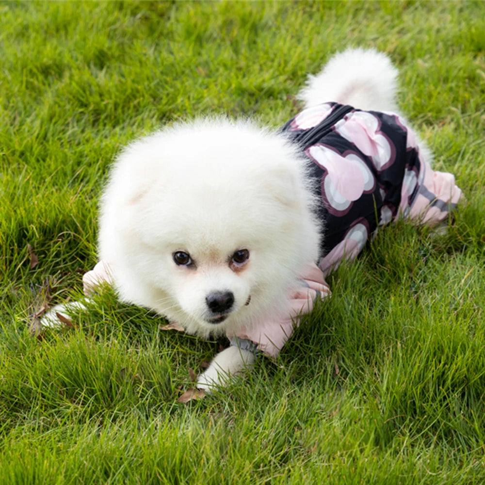 Thickened Reflective Winter Jumpsuit for Small Dogs