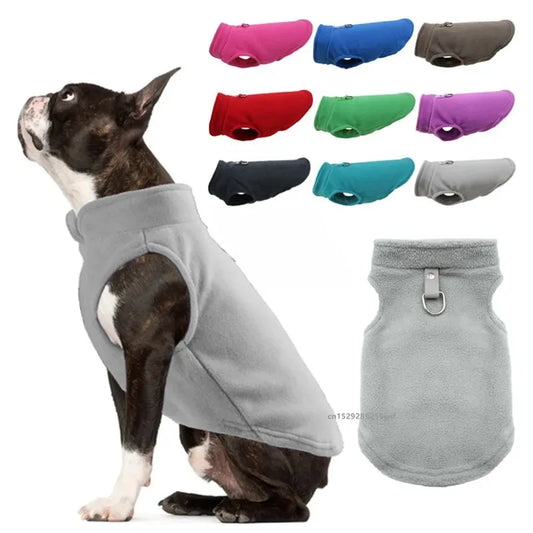 Fleece Vest Jacket for Small Dogs & Cats | Warm Winter Coat for Chihuahuas & French Bulldogs